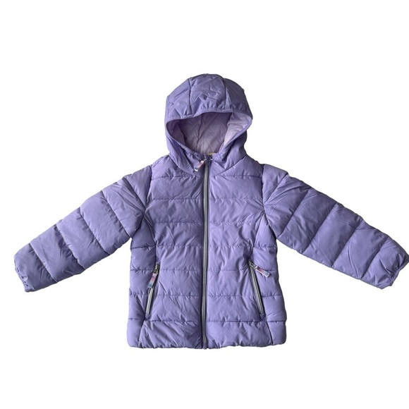 NWT! Kids Gerry Jersey Lined Bubble Purple Jacket Size 5 Girls - Picture 1 of 10